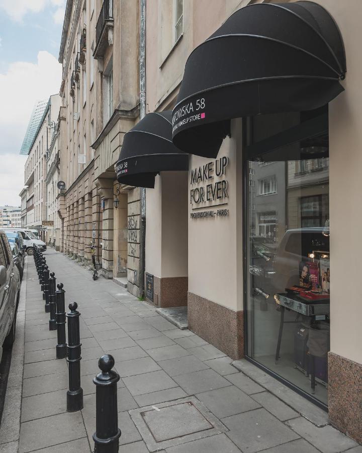 Mokotowska 67 Prywatne Mieszkanie Z Balkonem W Centrum Miasta I W Poblizu Ambasady Usa Samodzielne Zameldowanie! Self Check-In System! 华沙 外观 照片